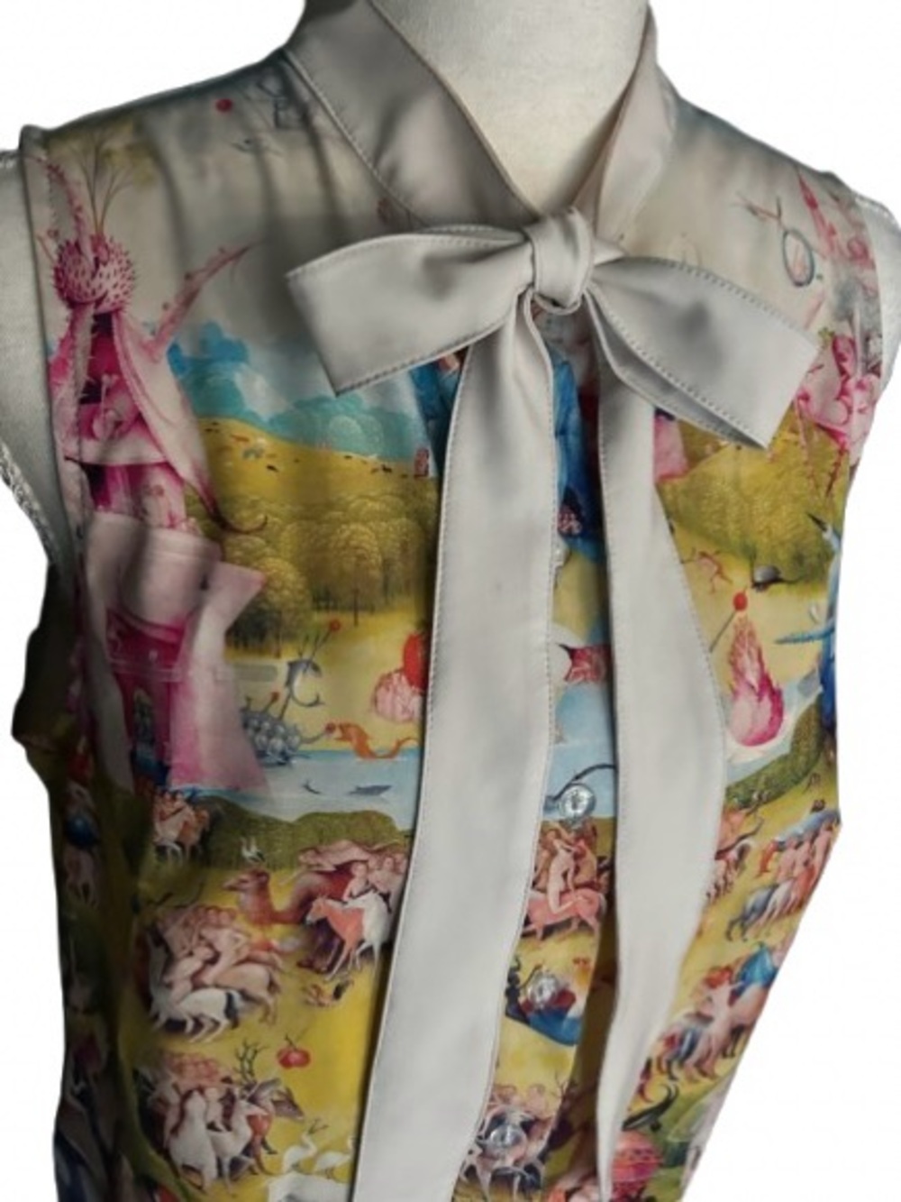 INCREDIBLE The Garden of Earthly Delights Blackmilk Top Art Boho Avant- Garde - Picture 2 of 16